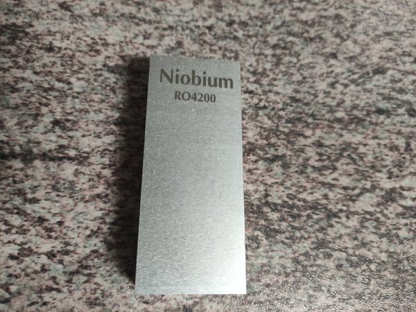 Niob Barren 500g 99,95%, Niobium 0,5kg Technologiemetall und Wertanlage